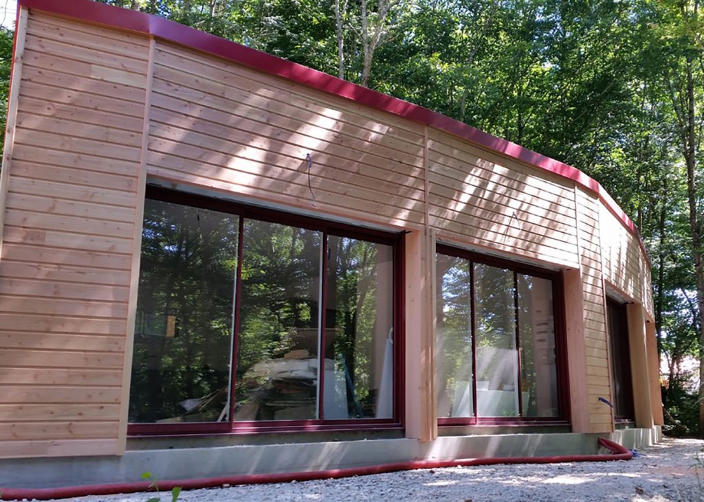 façade maison en bois